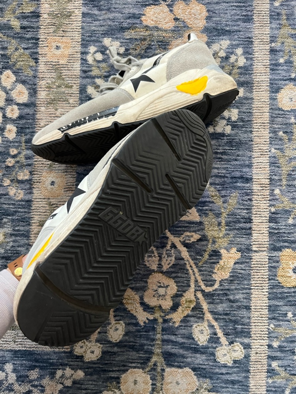 Golden Goose Grey Running Sole Sneakers - Picture 4 of 8